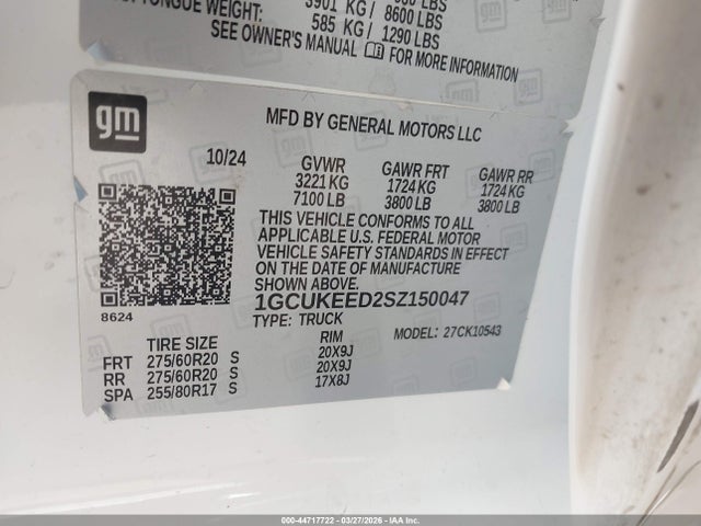 Chevrolet Silverado 1500 4wd  Short Bed Rst