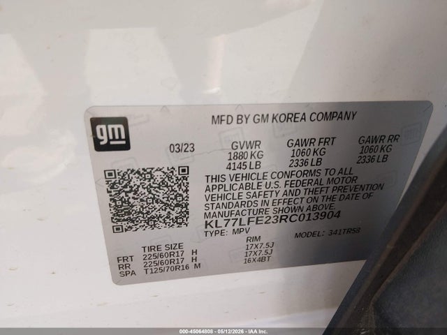 Chevrolet Trax Fwd Sp