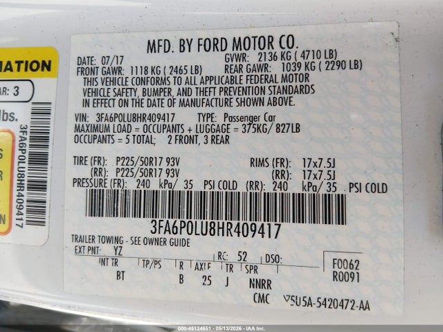 Ford Fusion Se