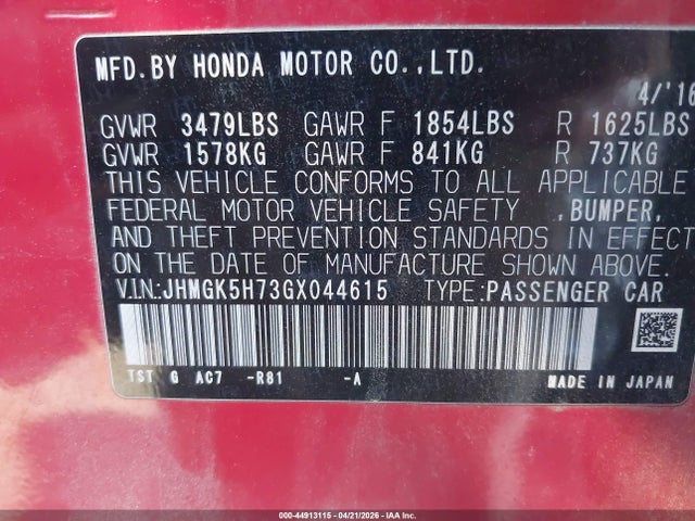 Honda Fit Ex