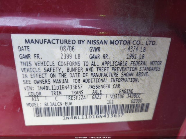 Nissan Altima 3.5 Se