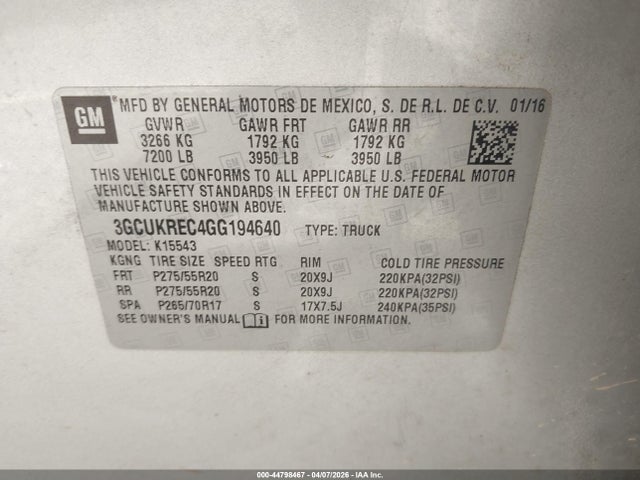 Chevrolet Silverado 1500 2lt