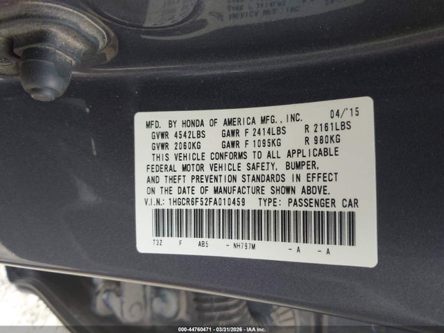 Honda Accord Ex-l