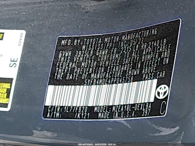 Toyota Corolla Le