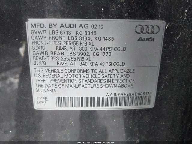 Audi Q7 3.6 Premium