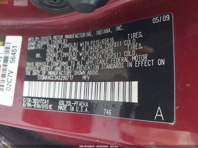 Toyota Sienna Le