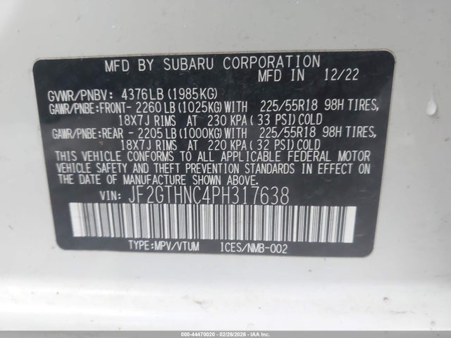 Subaru Crosstrek Limited