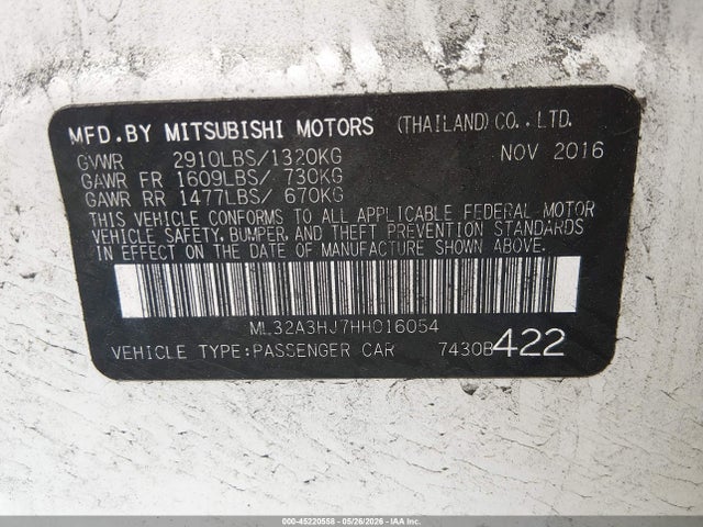 Mitsubishi Mirage Es