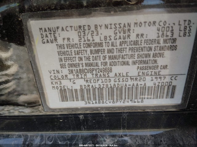 Nissan Sentra Sv Xtronic Cvt