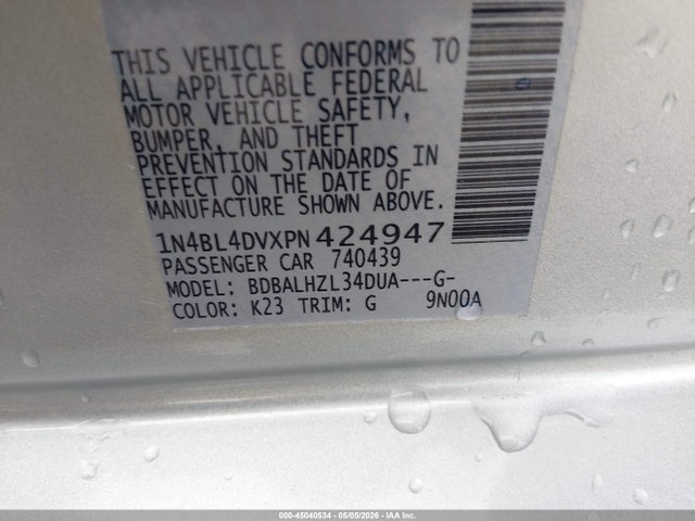 Nissan Altima Sv Fwd