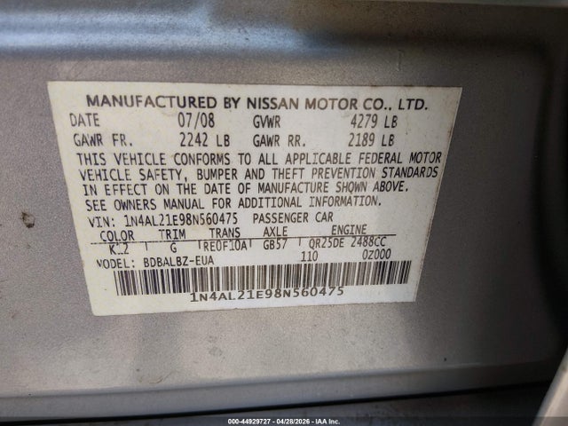 Nissan Altima 2.5 S