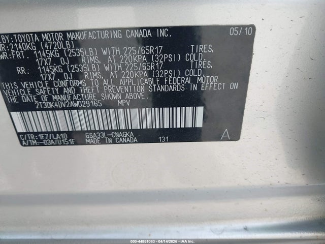 Toyota RAV4 Limited V6