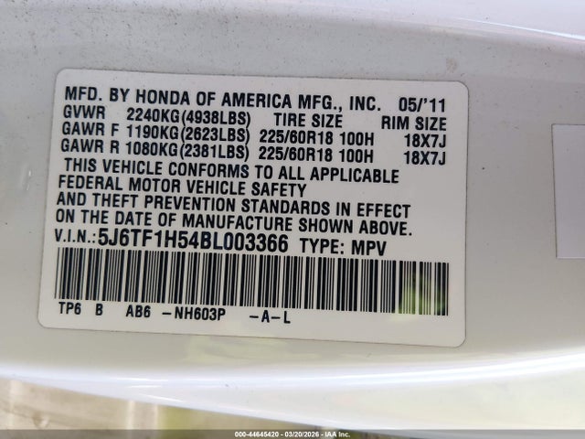 Honda Accord Ex-l