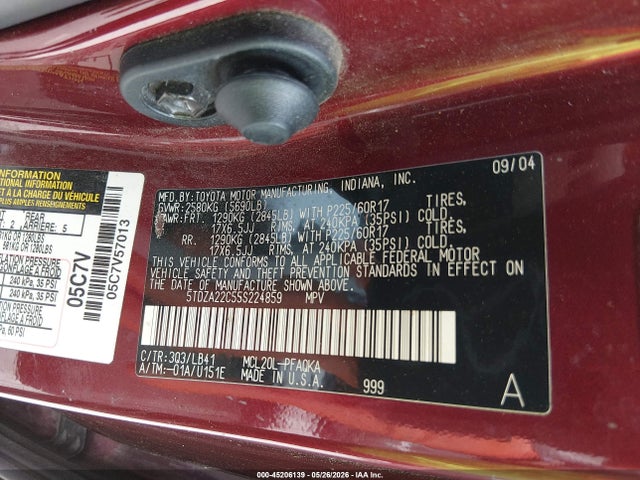 Toyota Sienna Xle