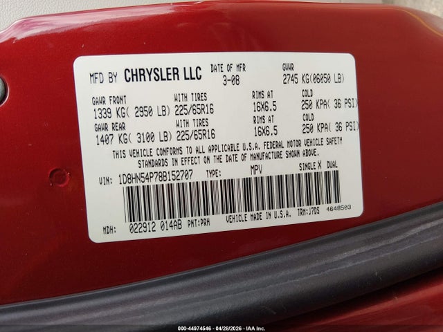 Dodge Grand Caravan Sxt