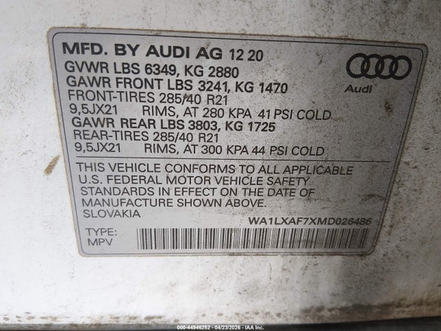Audi Q7 Premium Plus 55 Tfsi Quattro Tiptronic