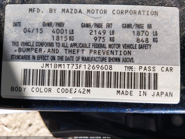 Mazda Mazda3 I Sv