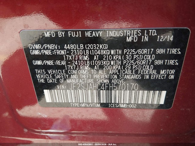 Subaru Forester 2.5i Limited