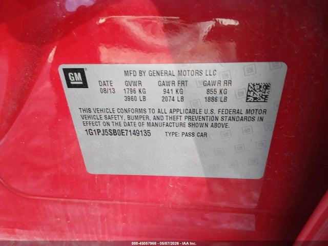 Chevrolet Cruze Eco Manual