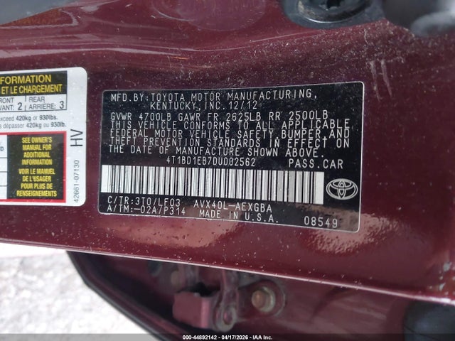 Toyota Avalon Hybrid Xle Premium