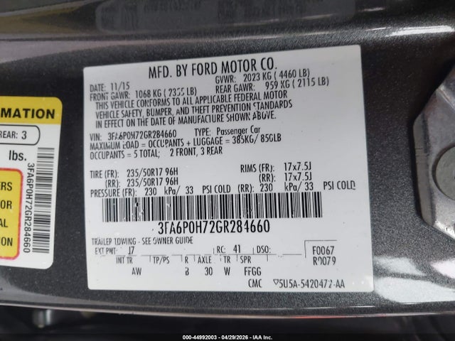 Ford Fusion Se