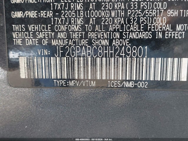 Subaru Crosstrek 2.0i Premium