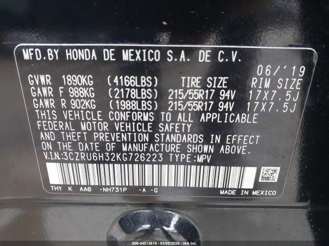 Honda HR-V Lx