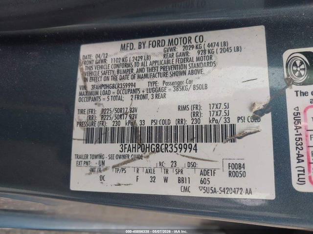 Ford Fusion Se
