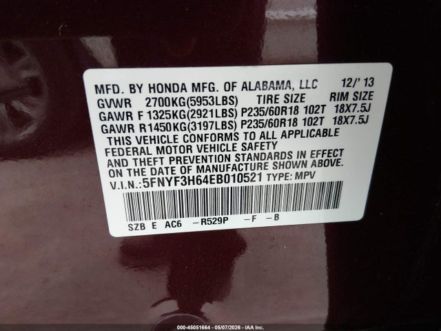Honda Pilot Ex-l