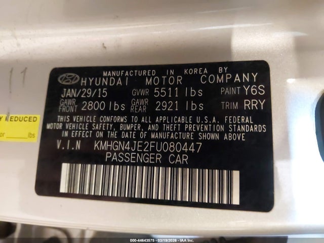 Hyundai Genesis 3.8