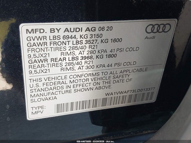 Audi Sq Prestige Tfsi Quattro Tiptronic
