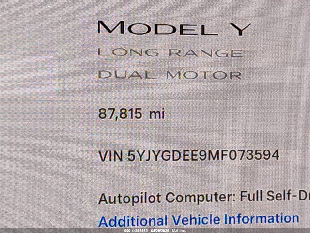 Tesla Model Y Long Range Dual Motor All-wheel Drive