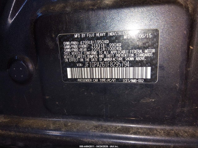 Subaru Impreza 2.0i Sport Limited