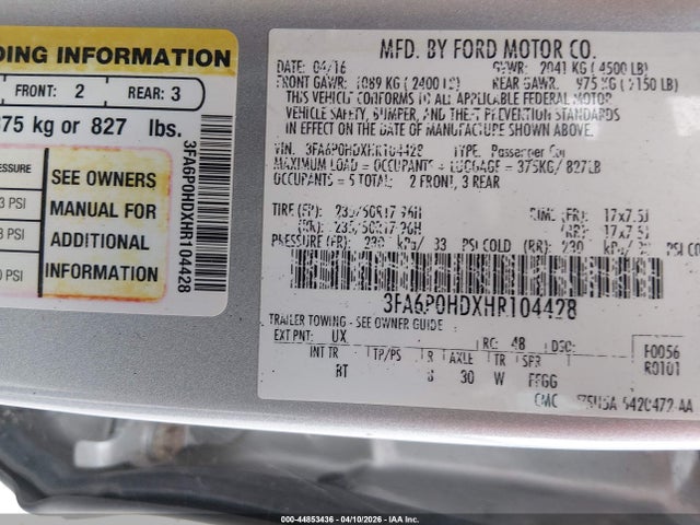 Ford Fusion Se