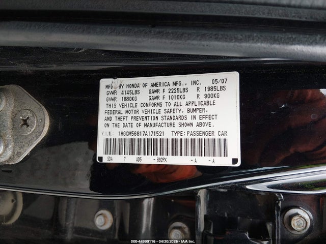 Honda Accord 2.4 Ex