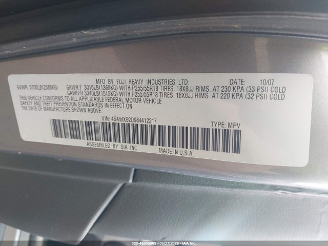 Subaru Tribeca Limited 5-passenger