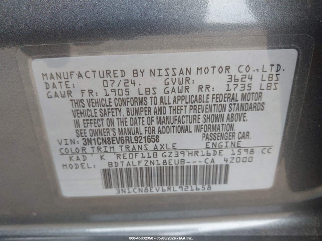 Nissan Versa 1.6 Sv