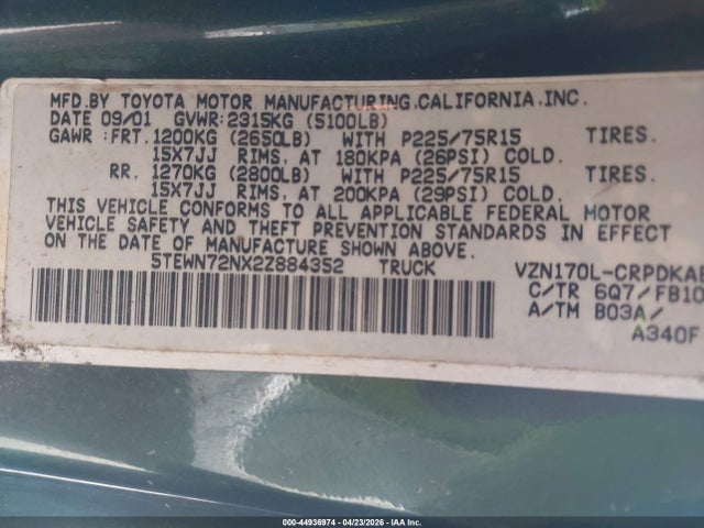 Toyota Tacoma Base V6