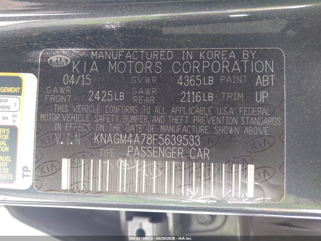 Kia Optima Lx