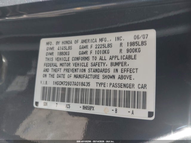 Honda Accord 2.4 Ex