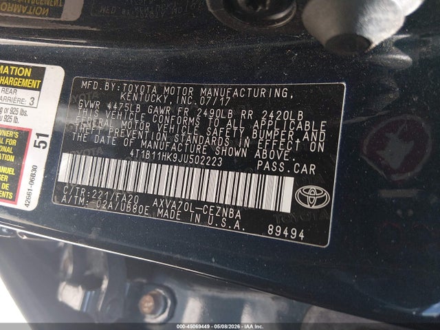 Toyota Camry Le