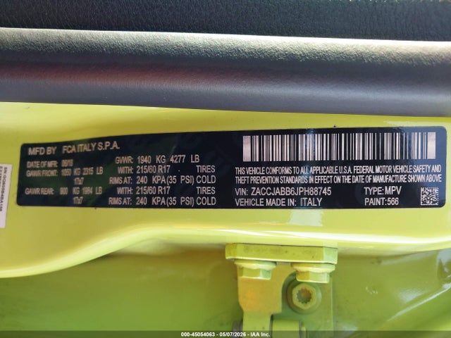 Jeep Renegade Latitude Fwd