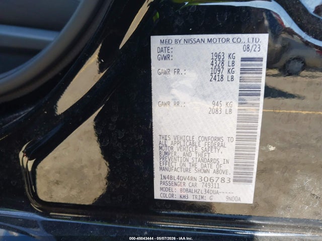 Nissan Altima Sv Fwd