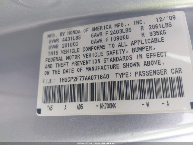Honda Accord 2.4 Ex