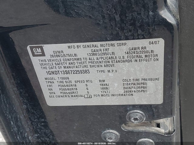 Chevrolet Trailblazer Lt