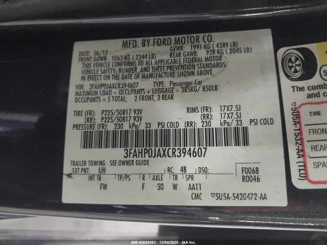 Ford Fusion Sel