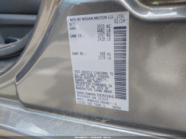 Nissan Altima Sv Intelligent Awd