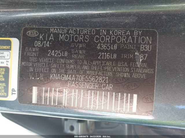 Kia Optima Lx