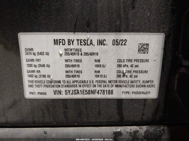 Tesla Model S Dual Motor All-wheel Drive