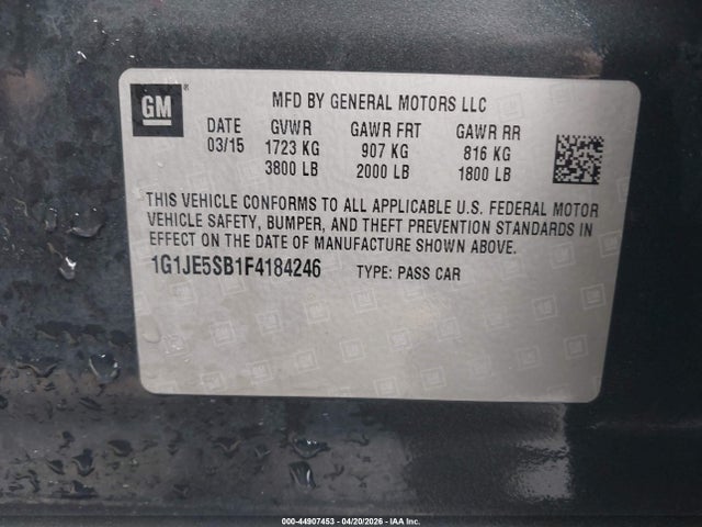 Chevrolet Sonic Ltz Auto